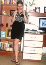 LBD with some White Stripes styled Simply.
