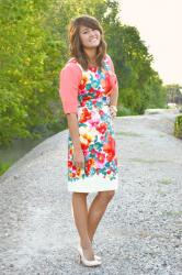 Dressy Florals with LuLus.com: Warm Colors