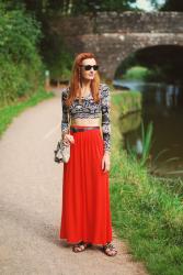 How To Wear A Crop Top In Your Forties | With A Maxi Skirt