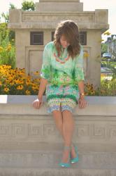 Dressy Florals with LuLus.com: Cool Colors