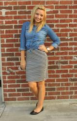 striped skirt 4 ways