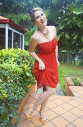 {Outfit}: Bright Red Dress