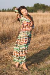 Colorful maxi dress