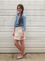 Chambray + Crochet