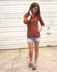 Fall Sweaters + Summer Shorts