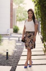 Collar Necklace + Blue Suede Shoes