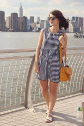 Gingham and gold