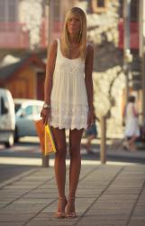 Little White Dress by Abercrombie