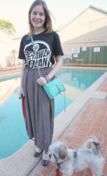 The Getaway Plan Tee, Striped Maxi | Printed Top, Pencil Skirt, Marc by Marc Jacobs HIllier Hobo