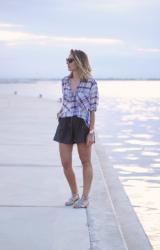 Leather shorts, again.