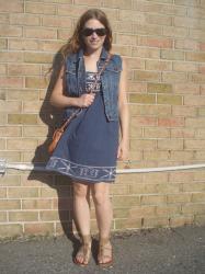 Denim Vest and Dress