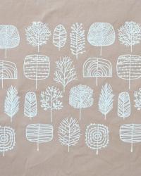 Screen-printing; white trees