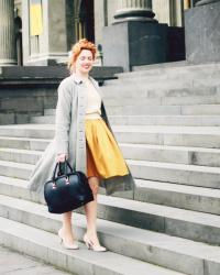 the vintage gold dress got worn!