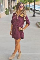 Game Day Outfit: Seminole Shirt Dress