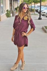 Game Day Outfit: Seminole Shirt Dress