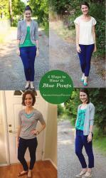 4 Ways to Wear Blue Pants 