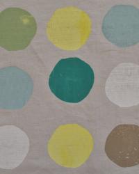 Screen-printing: giant beachy polka dots