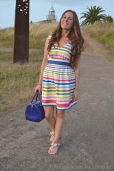 VESTIDO RAYAS MULTICOLOR