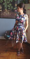 Vegan style:  when a floral dress wears you