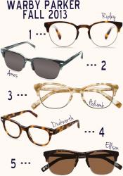 Warby Parker Fall 2013 Collection