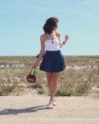 Beach days in white