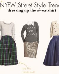 NYFW Street Style Trends: The Sweatshirt