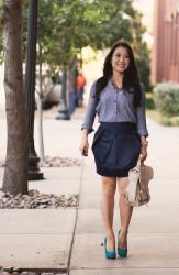 Monochromatic :: Chambray + Navy