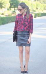 Plaid Blouse