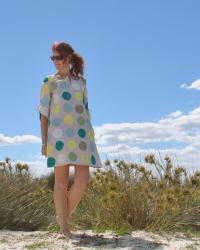 Beachy polka dots dress