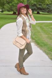 It's BAAAAACK! The faux fur vest.