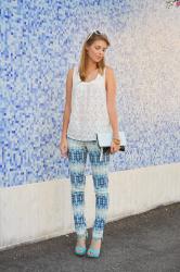 outfit: the blue wall