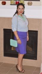 Work Style: Purple, leopard and mint