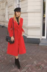OVERSIZED RED COAT