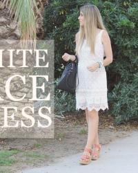 WHITE LACE DRESS