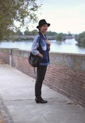 denim patchwork jacket