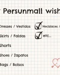 My Persunmall wishlist