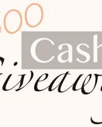 $500 Cash Giveaway??? Yes, please!