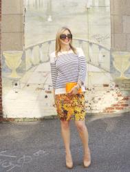 Stripes + Blossoms + Lucite