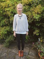Baggy Jumper, Deathly Hallows and Ankle Boots