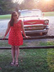 Red Car; Red Dress