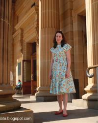 To the Gallery: 1940s Cotton Dress