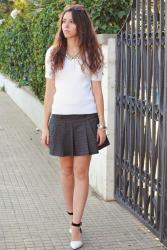 Houndstooth skirt