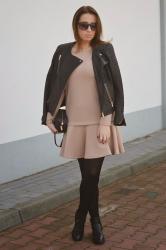 NEOPRENE NUDE DRESS