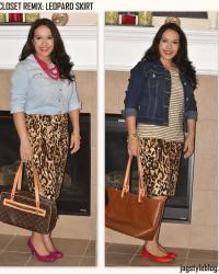 Closet Remix: Leopard Skirt