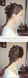 Hair Tutorial: Braided Faux Hawk