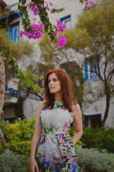 BODRUM DIARIES: LIGHT FLORAL PRINT DRESS