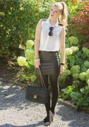 Faux Leather Skirt 