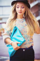 Starlight sweater and turquoise details