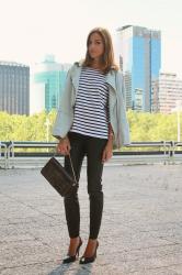 BIKER VAQUERA Y LEGGINS TIPO PIEL