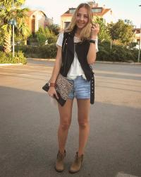 Tulle Black Vest